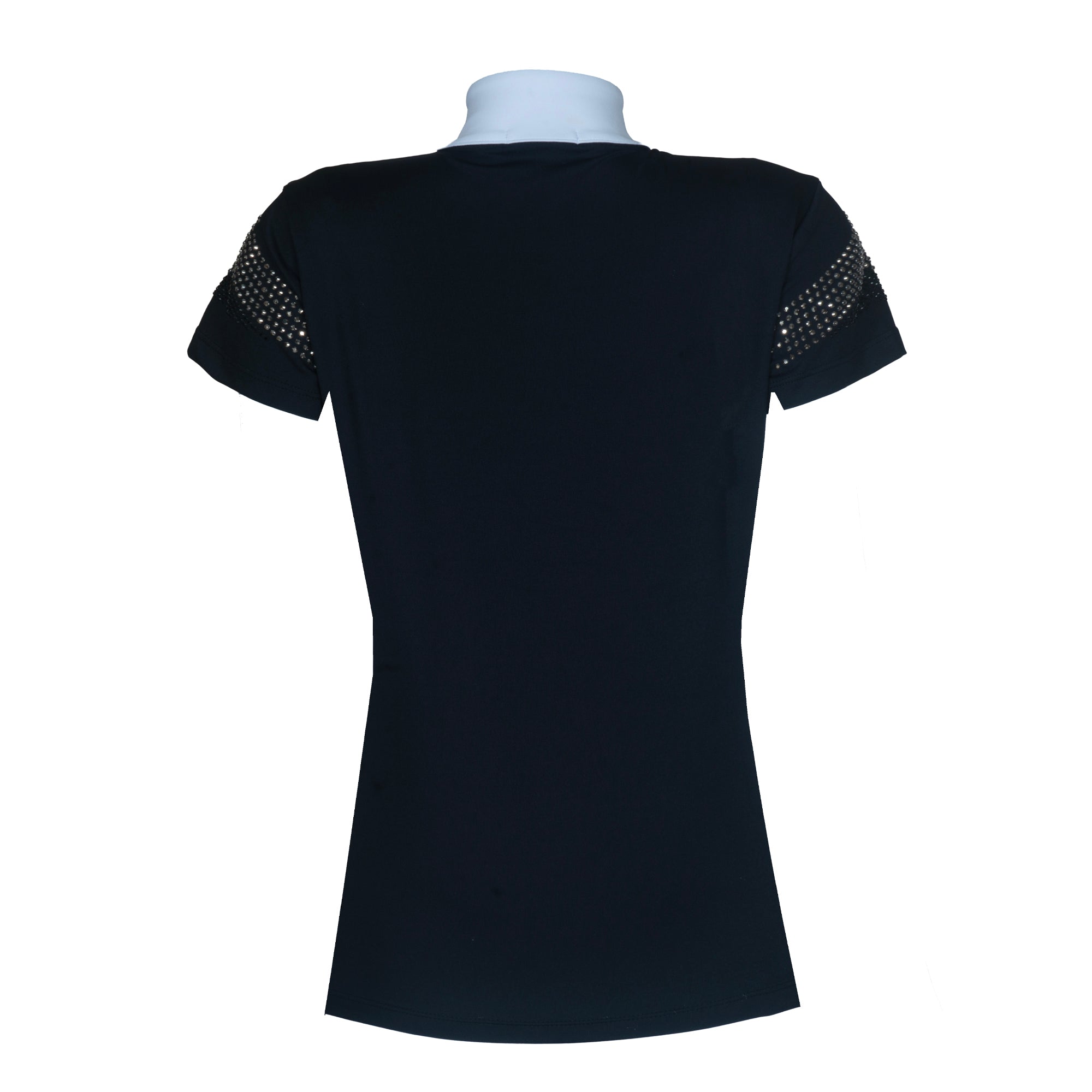 Blusa Prova Hipismo New Shoulder Sparkle Infantil Preta