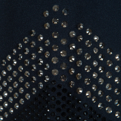 Blusa Prova Hipismo New Shoulder Sparkle Infantil Preta - Lucky_U Riders