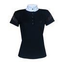 Blusa Prova Hipismo New Shoulder Sparkle Infantil Preta - Lucky_U Riders