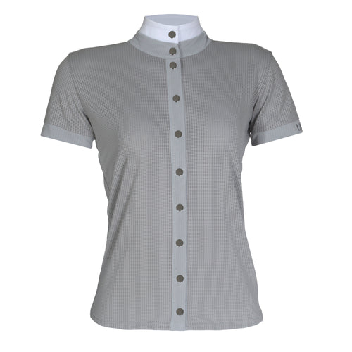 Blusa Prova Hipismo Sport Air SS Platina - Lucky_U Riders