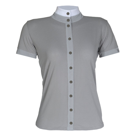 Blusa Prova Hipismo Sport Air SS Infantil Platina - Lucky_U Riders