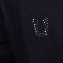 Blusa Prova Hipismo VNeck LS Infantil Preta - Lucky_U Riders