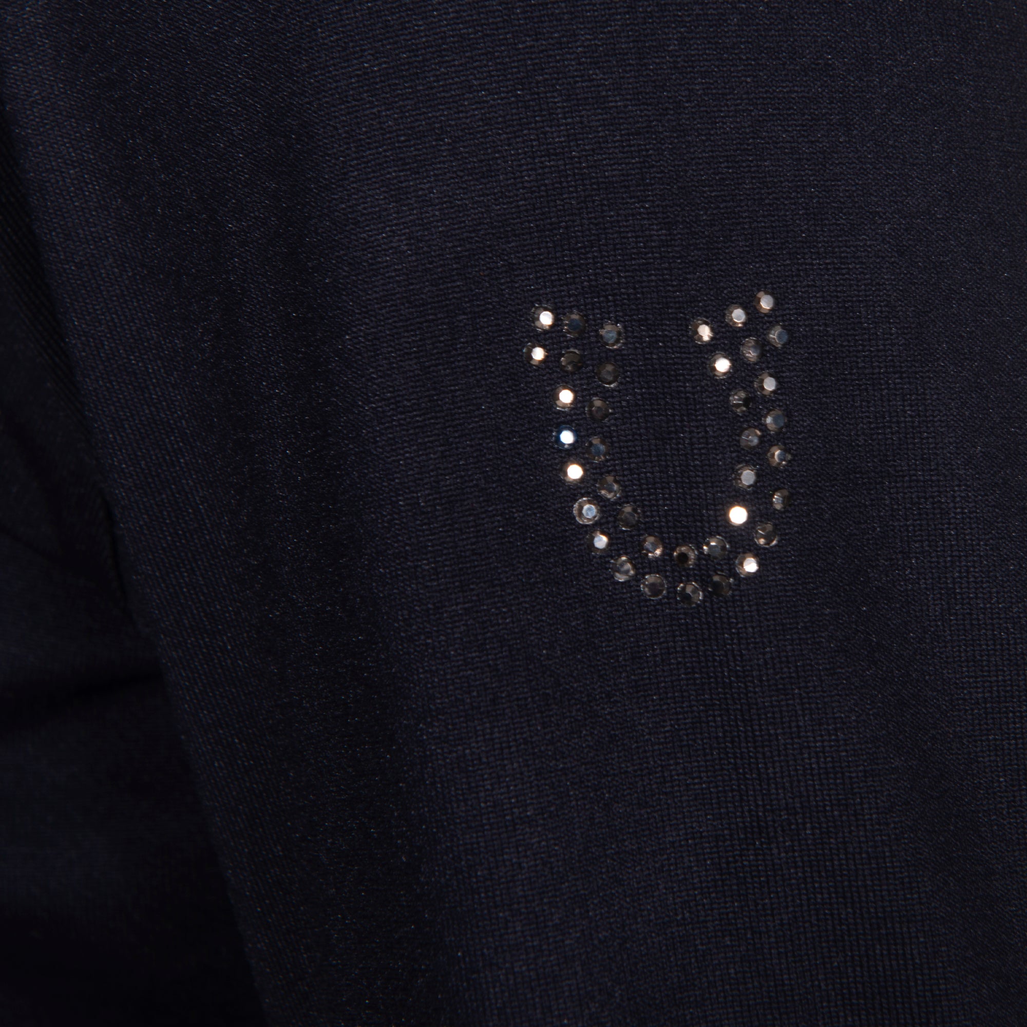 Blusa Prova Hipismo VNeck LS Infantil Preta - Lucky_U Riders