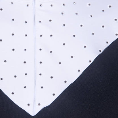 Blusa Prova Hipismo VNeck LS Infantil Preta - Lucky_U Riders