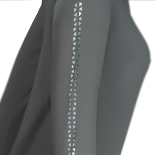 Blusa Prova Hipismo Laser Sleeve LS Carvão