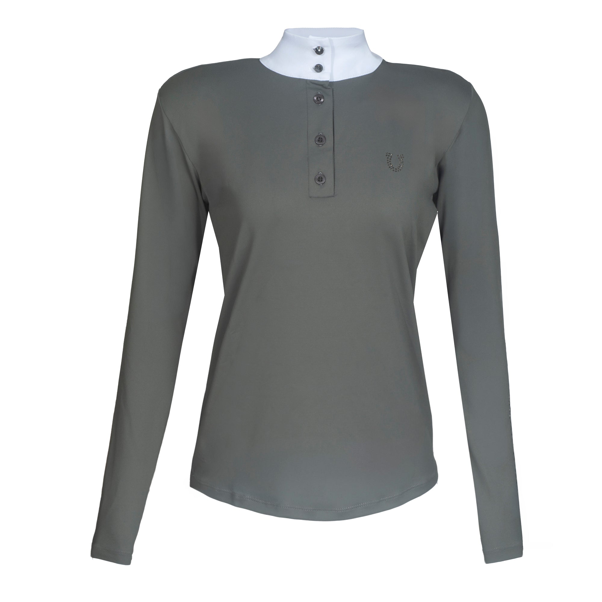 Blusa Prova Hipismo Laser Sleeve LS Carvão