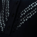 Blusa Prova Hipismo Laser Sleeve SS Preta