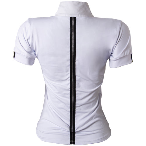 Blusa Prova Hipismo Lucky Elastic Infantil Branca