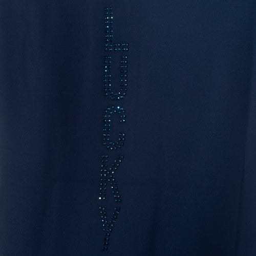 Blusa Prova Hipismo Lucky Shoe SS Marinho - Lucky_U Riders