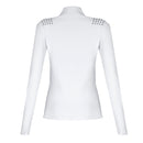 Blusa Prova Hipismo Military Sparkle LS Branca