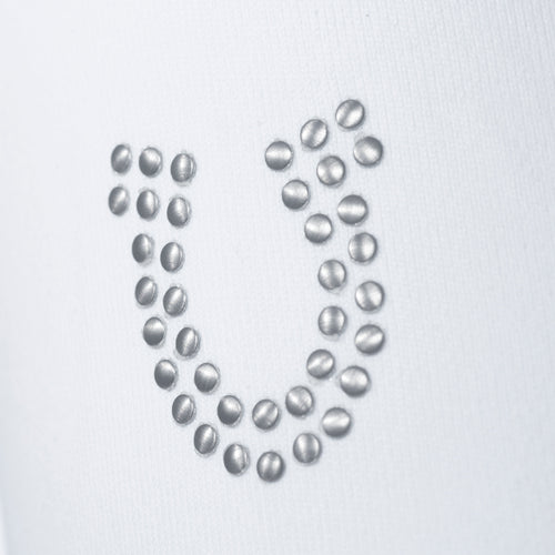 Blusa Prova Hipismo Military Sparkle LS Infantil Branca