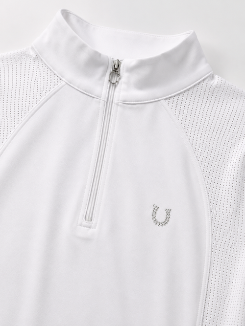 Blusa Prova Hipismo New Basic Jump LS Branca