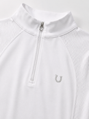 Blusa Prova Hipismo New Basic Jump LS Infantil Branca