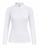 Blusa Prova Hipismo New Basic Jump LS Branca