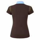 Blusa Prova Hipismo New Shoulder Sparkle Café