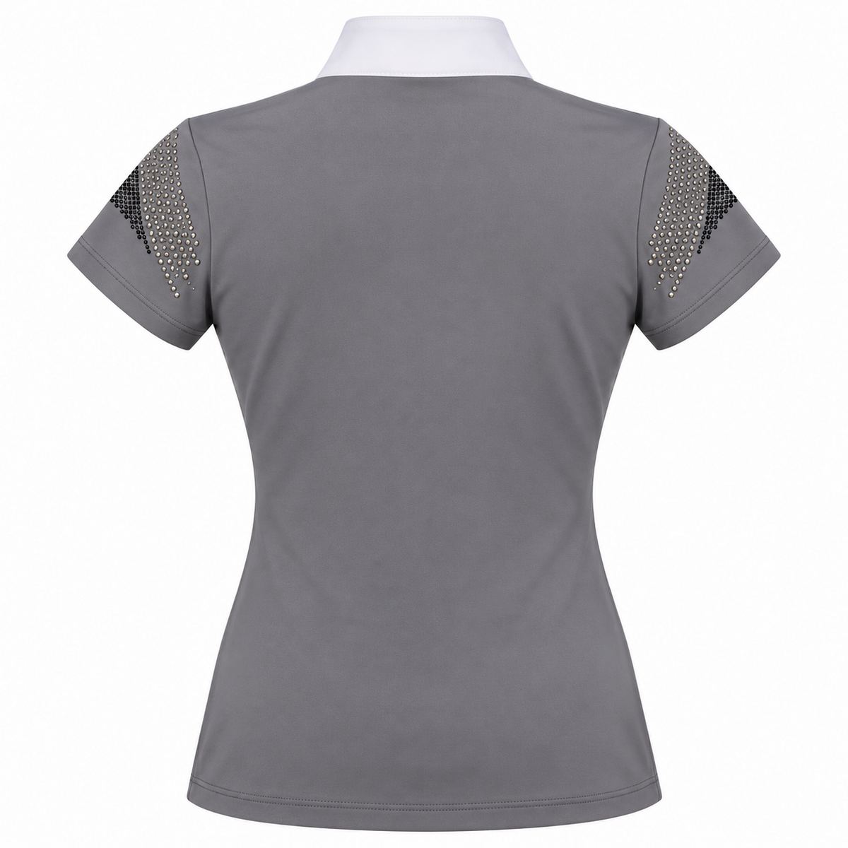 Blusa Prova Hipismo New Shoulder Sparkle Infantil Carvão