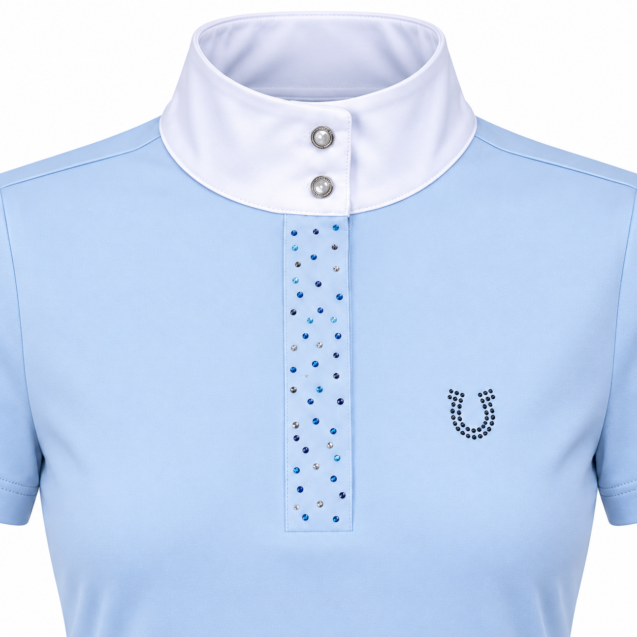 Blusa Prova Hipismo New Vista SS Celeste