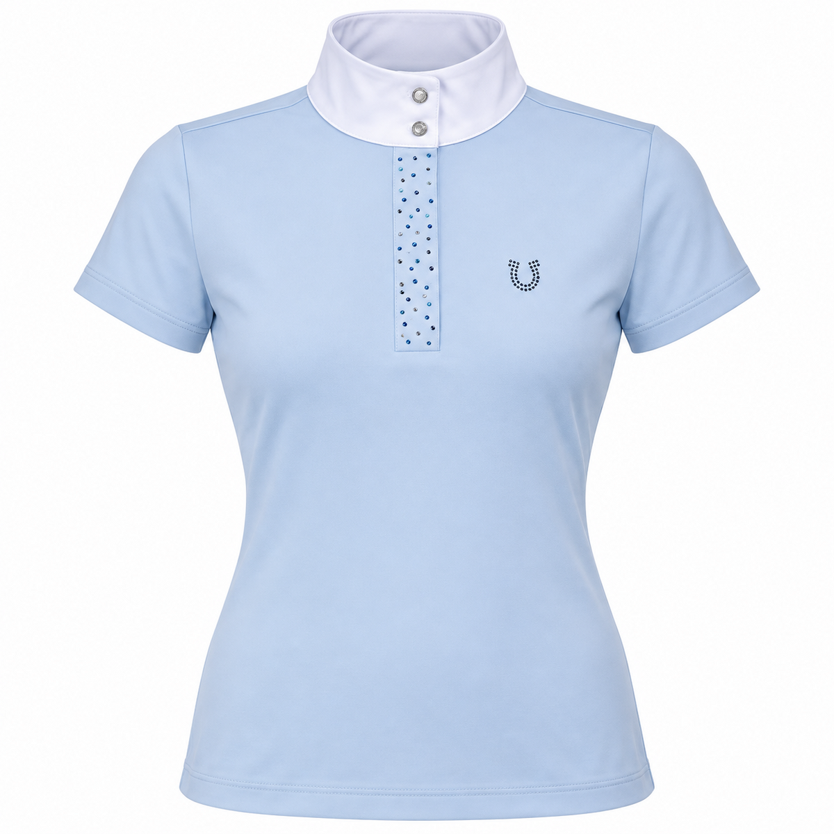 Blusa Prova Hipismo New Vista SS Celeste