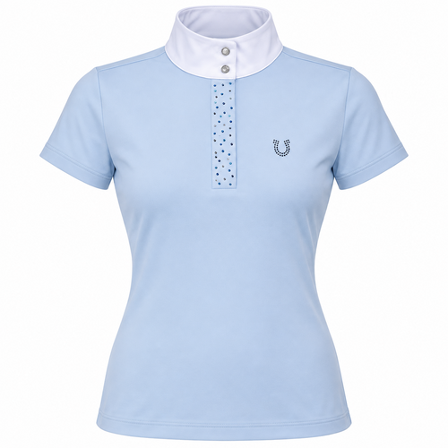 Blusa Prova Hipismo New Vista SS Celeste
