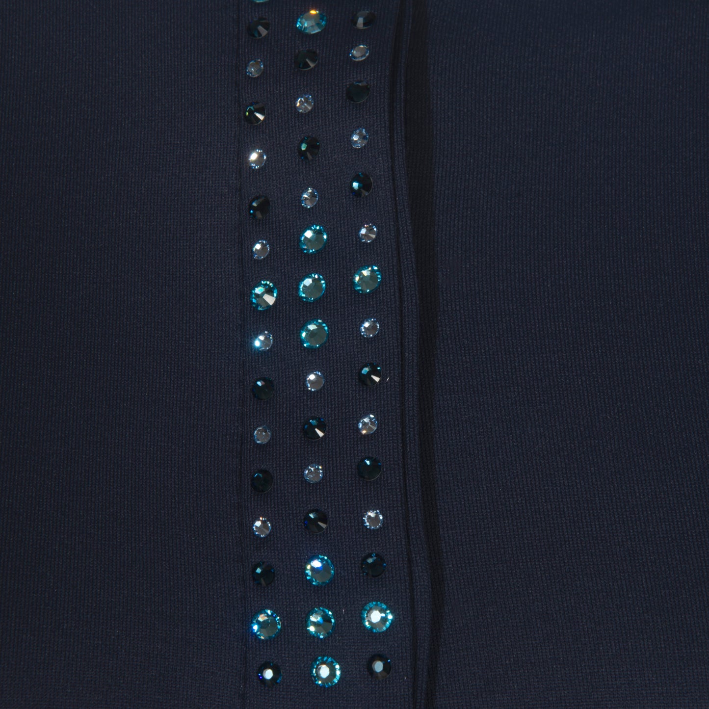 Blusa Prova Hipismo Rainbow Swarovski SS Marinho - Lucky_U Riders