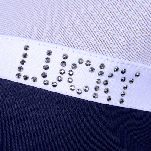 Blusa Prova Hipismo Shadow Infantil Marinho - Lucky_U Riders