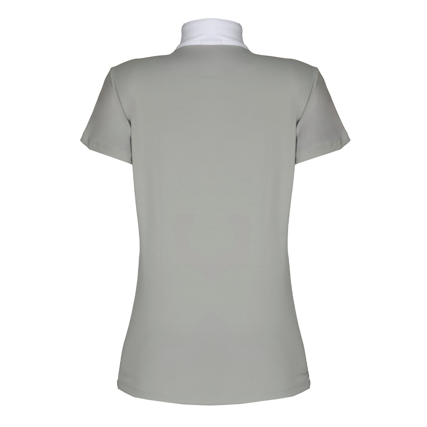 Blusa Prova Hipismo Sparkle Swarovski SS Platina - Lucky_U Riders