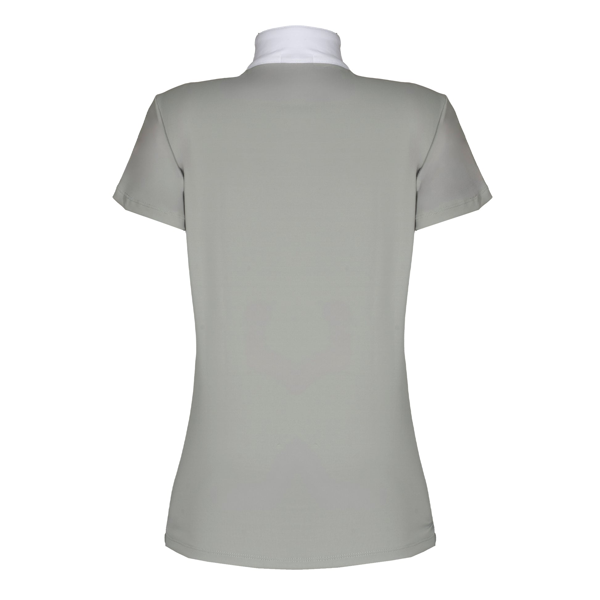 Blusa Prova Hipismo Sparkle Swarovski SS Platina - Lucky_U Riders