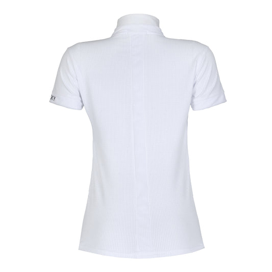 Blusa Prova Hipismo Sport Air SS Infantil Branca - Lucky_U Riders