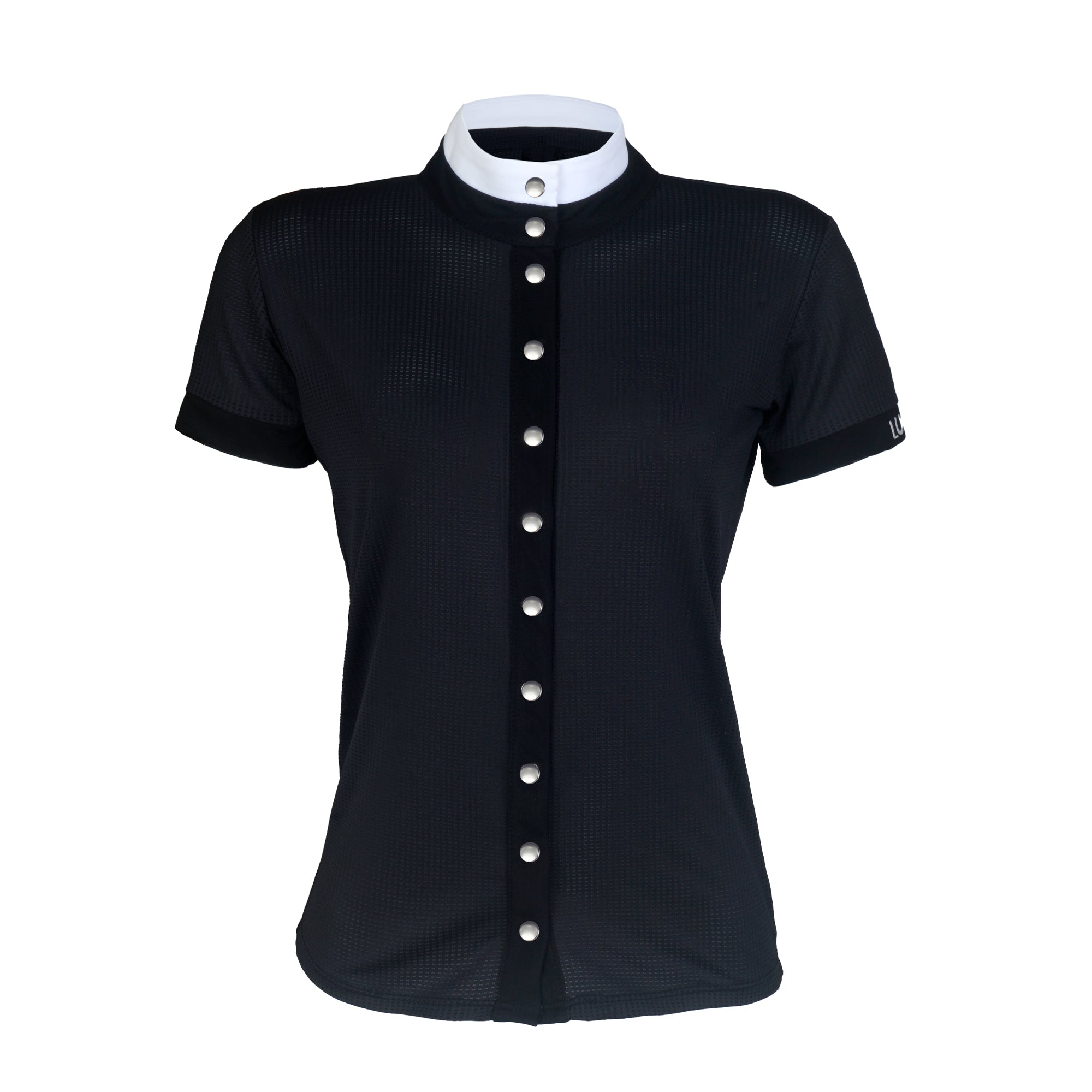 Blusa Prova Hipismo Sport Air SS Infantil Preta