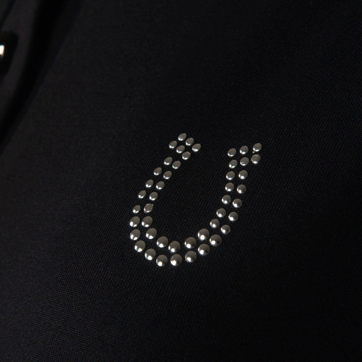 Blusa Prova Hipismo Sunshine Swarovski SS Preta - Lucky_U Riders