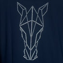 Blusa Treino Hipismo Training Tech Cavalo 3D LS Marinho