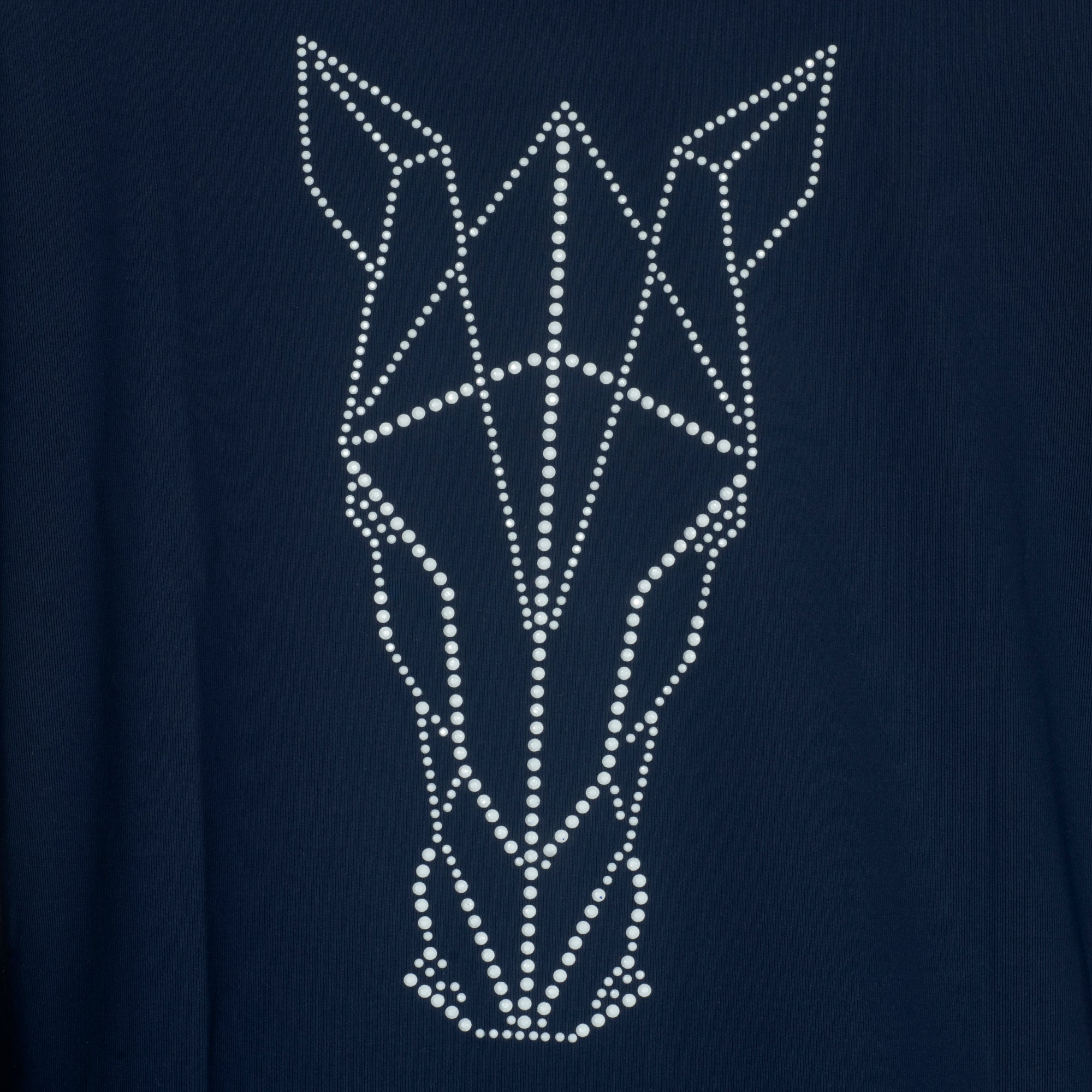 Blusa Treino Hipismo Training Tech Cavalo 3D LS Marinho