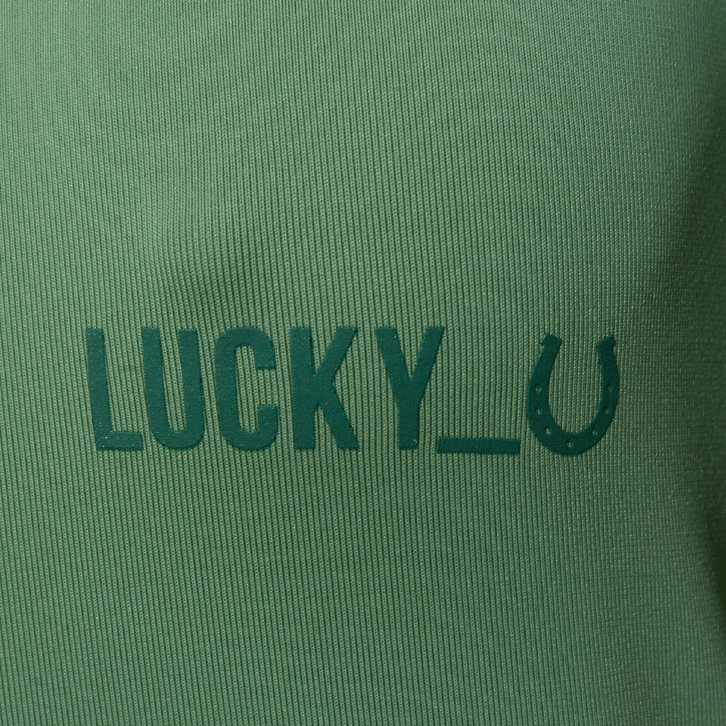 Blusa Treino Hipismo Training Tech Raglan SS Infantil Verde Alecrim - Lucky_U Riders