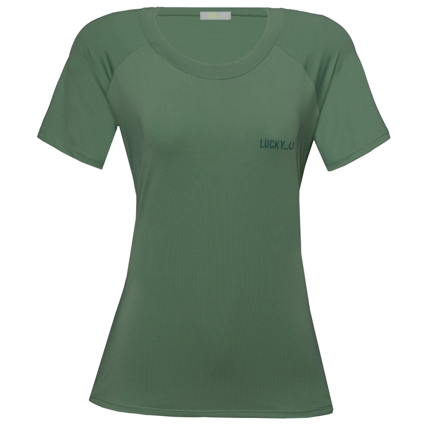 Blusa Treino Hipismo Training Tech Raglan SS Infantil Verde Alecrim - Lucky_U Riders