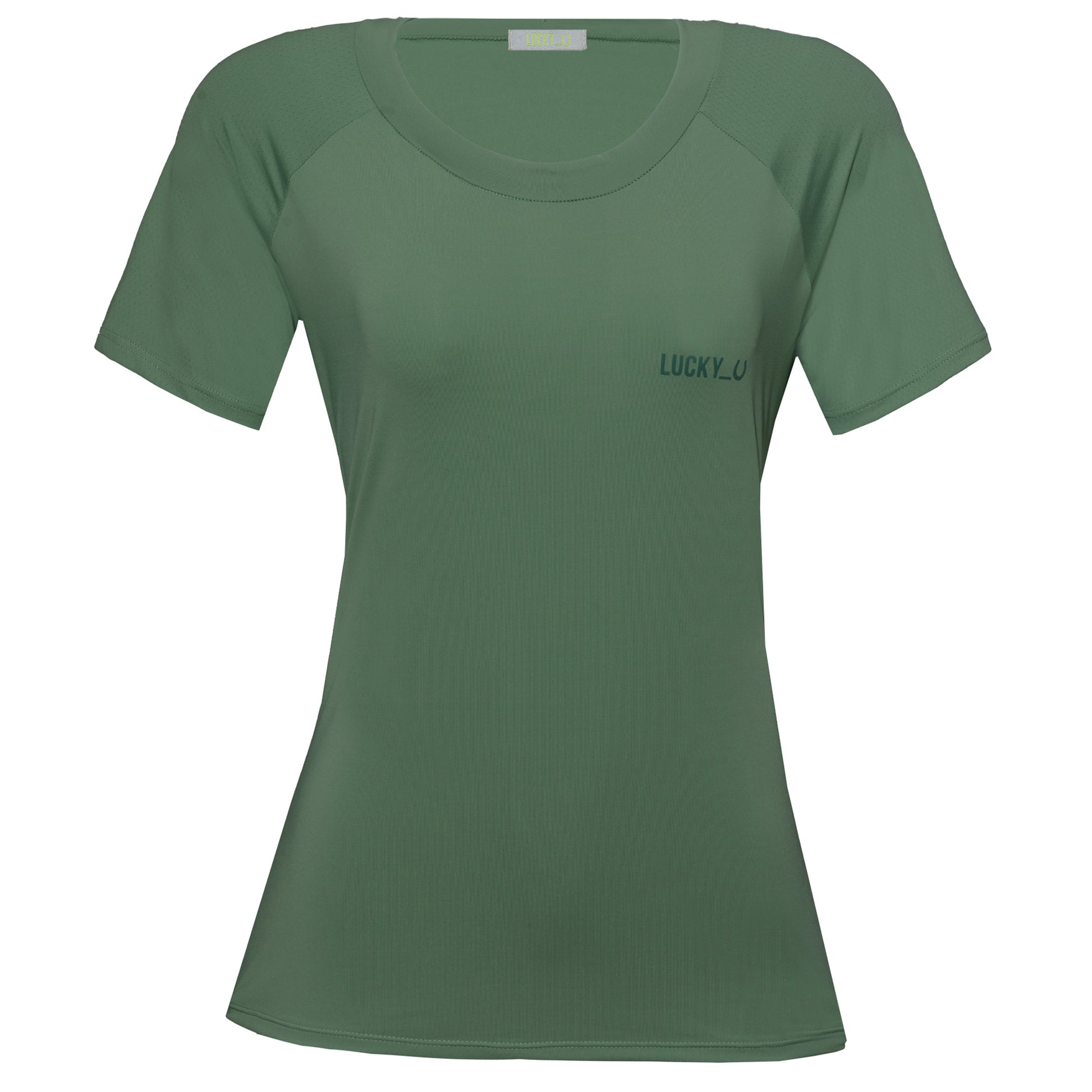 Blusa Treino Hipismo Training Tech Raglan SS Infantil Verde Alecrim - Lucky_U Riders