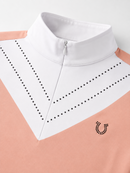 Blusa Prova Hipismo V-Shine SS Infantil Rosa
