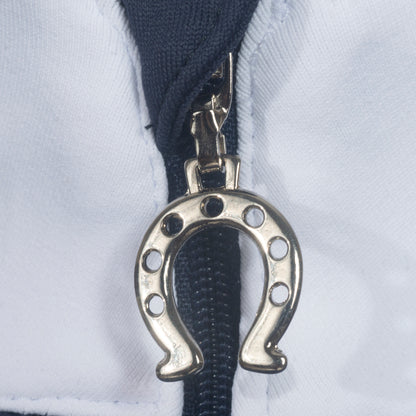 Blusa Prova Hipismo VLook LS Infantil Marinho - Lucky_U Riders