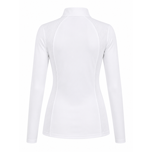 Blusa Prova Hipismo New Basic Jump LS Branca