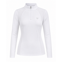 Blusa Prova Hipismo New Basic Jump LS Branca