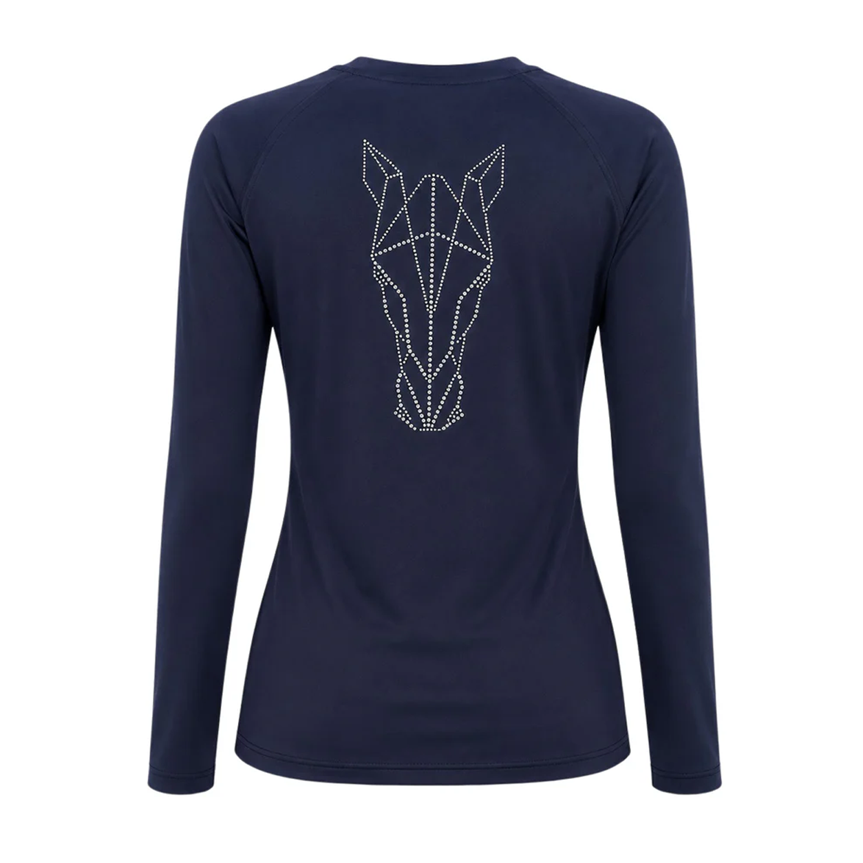 Blusa Treino Hipismo Training Tech Cavalo 3D LS Marinho