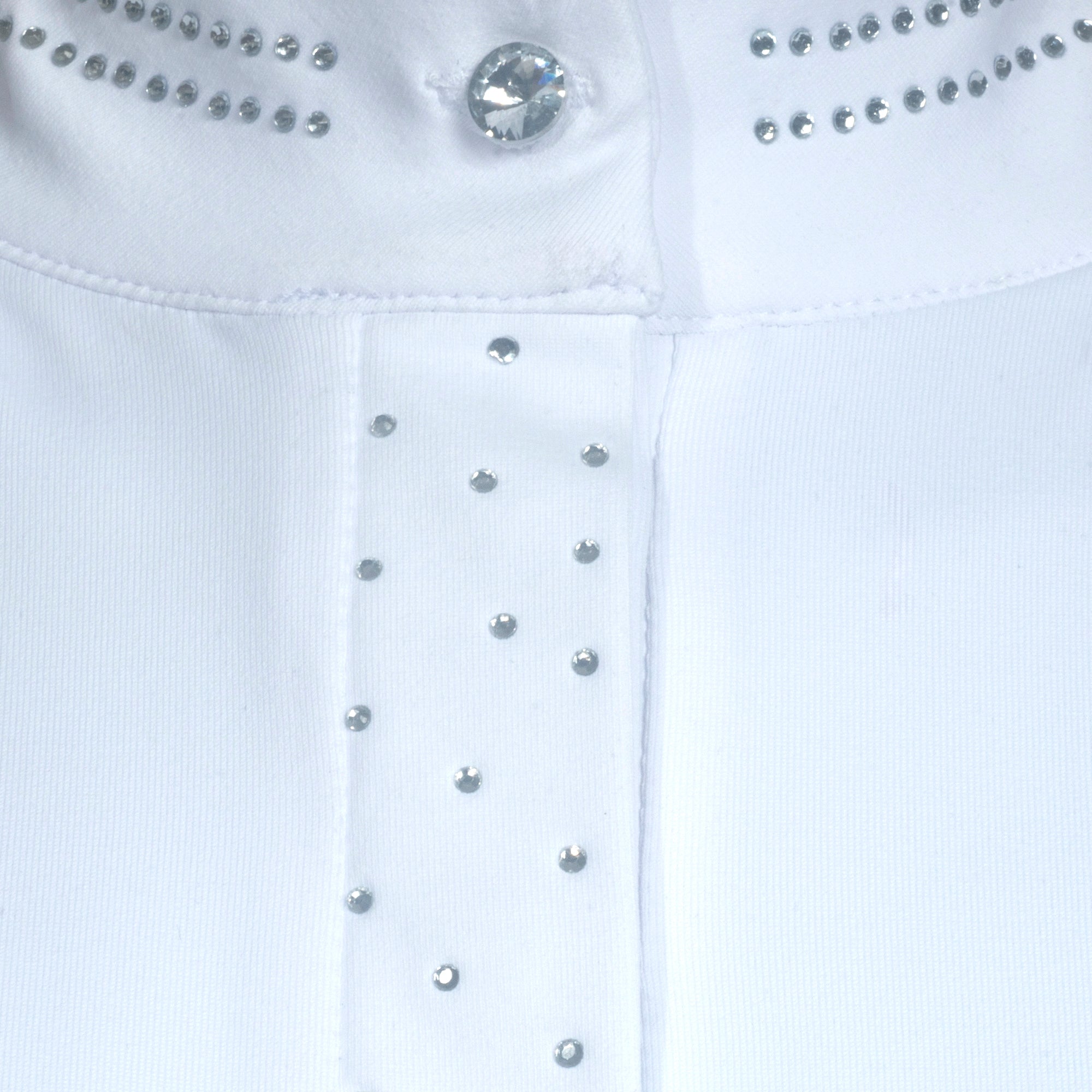 Blusa Prova Hipismo Choker SS Infantil Branca