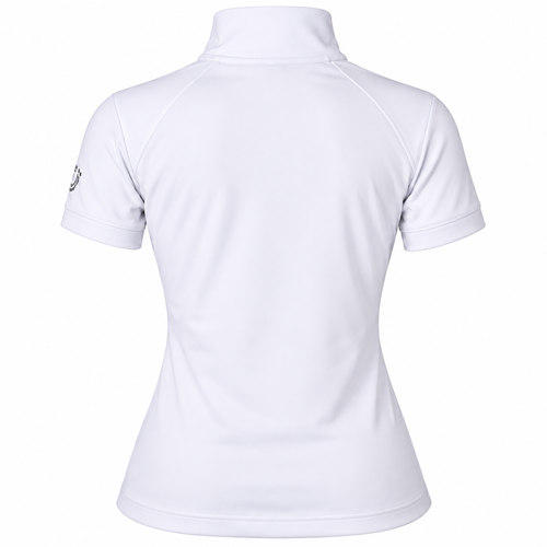 Blusa Prova Hipismo Fireworks SS Swarovski Infantil Branca