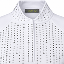Blusa Prova Hipismo Fireworks SS Swarovski Infantil Branca