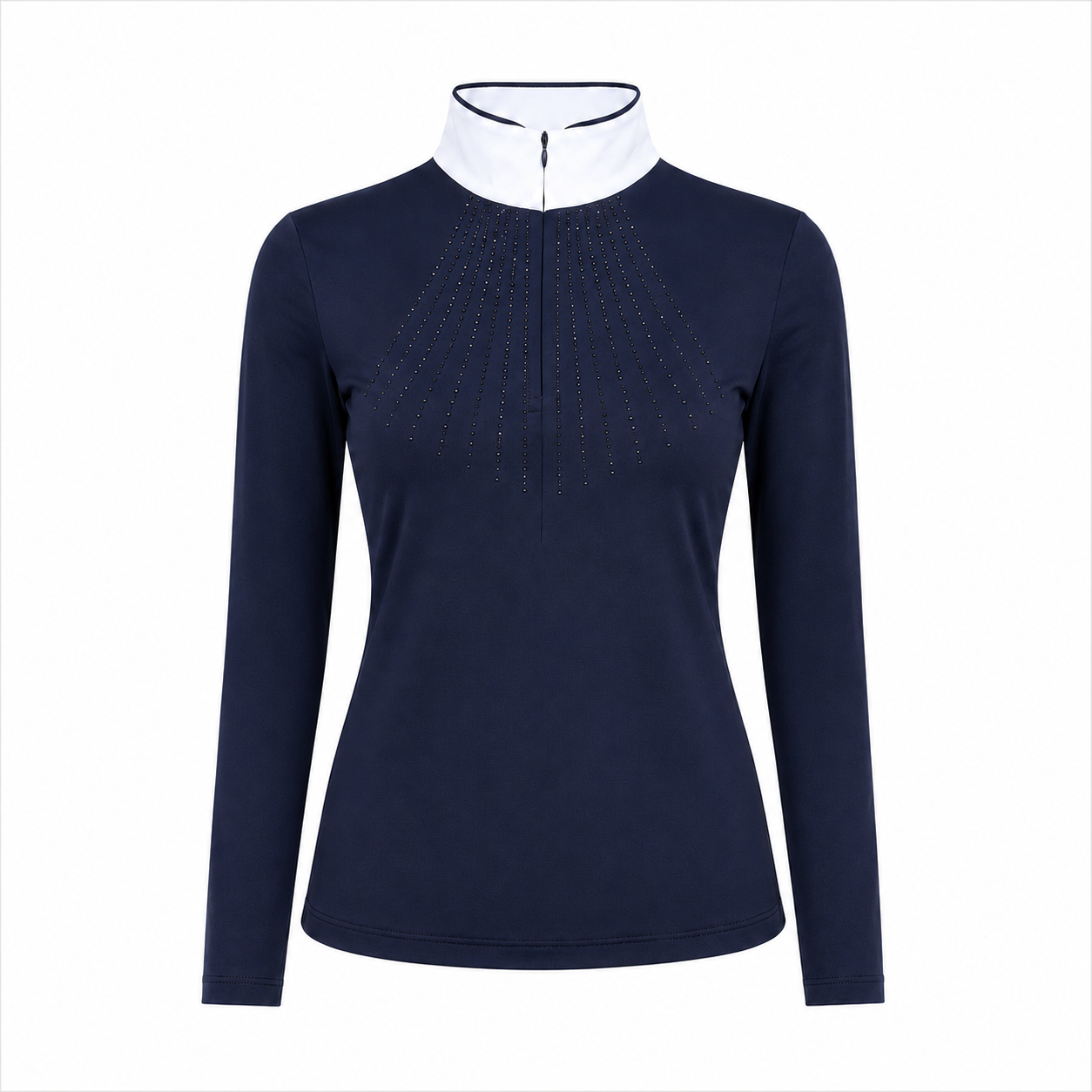 Blusa Prova Hipismo Lucky Shine LS Infantil Marinho
