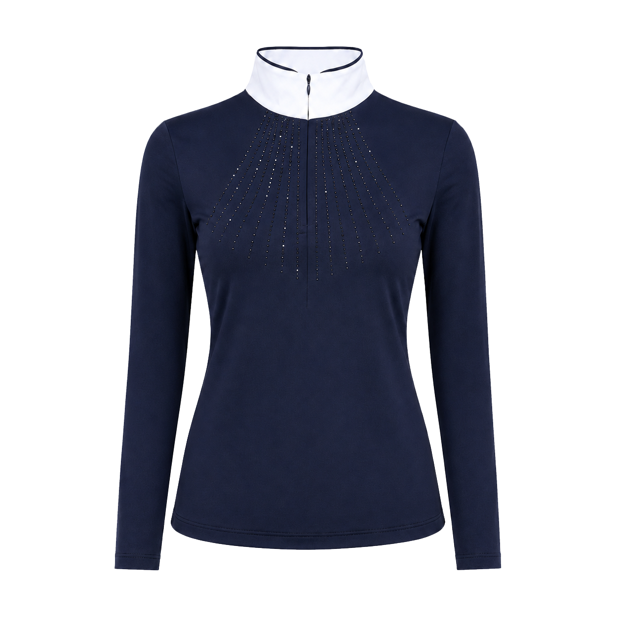 Blusa Prova Hipismo Lucky Shine LS Infantil Marinho