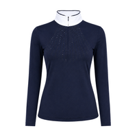 Blusa Prova Hipismo Lucky Shine LS Infantil Marinho