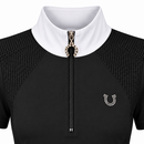Blusa Prova Hipismo New Basic Jump SS Infantil Preta