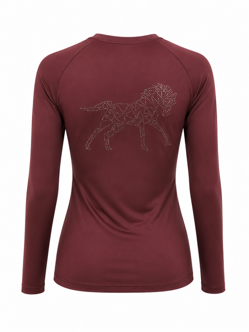 Blusa Treino Hipismo Training Tech Cavalo 3D LS Infantil Barolo