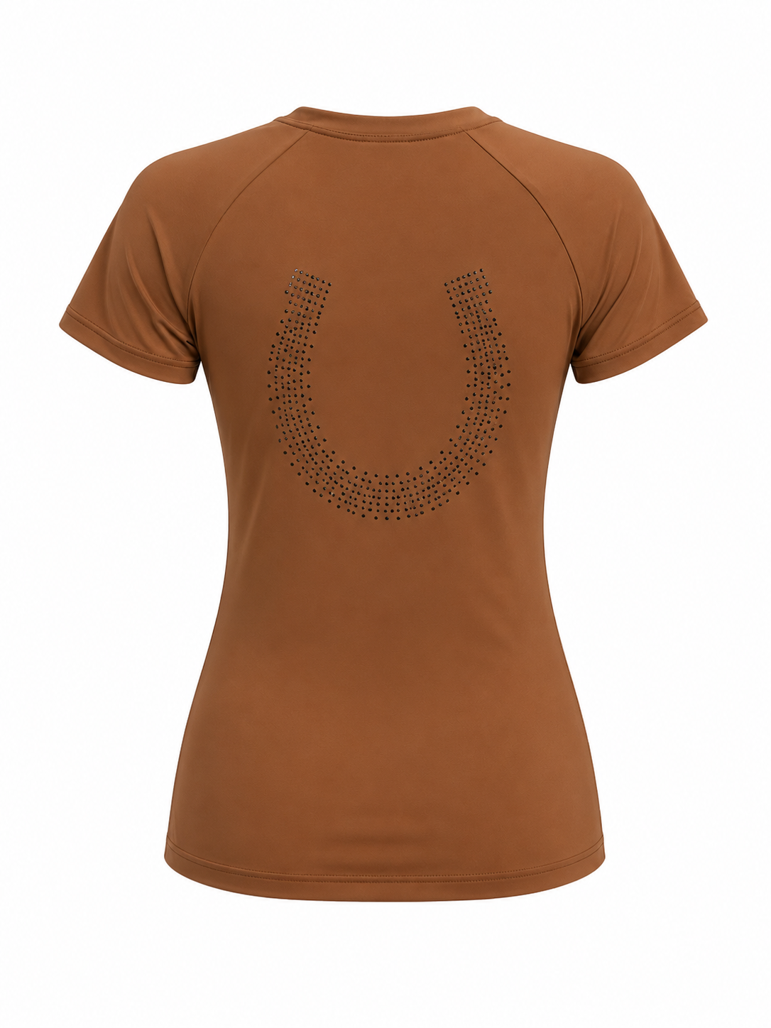 Blusa Treino Hipismo Training Tech Lucky Shoe SS Capuccino