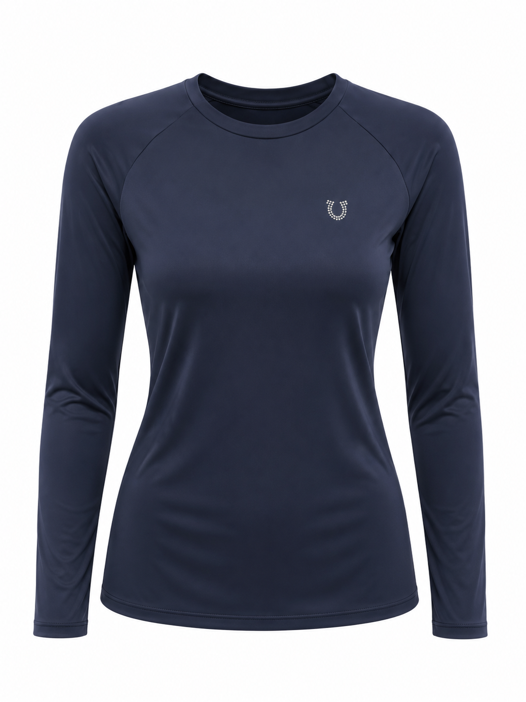 Blusa Treino Hipismo Training Tech Cavalo 3D LS Infantil Marinho